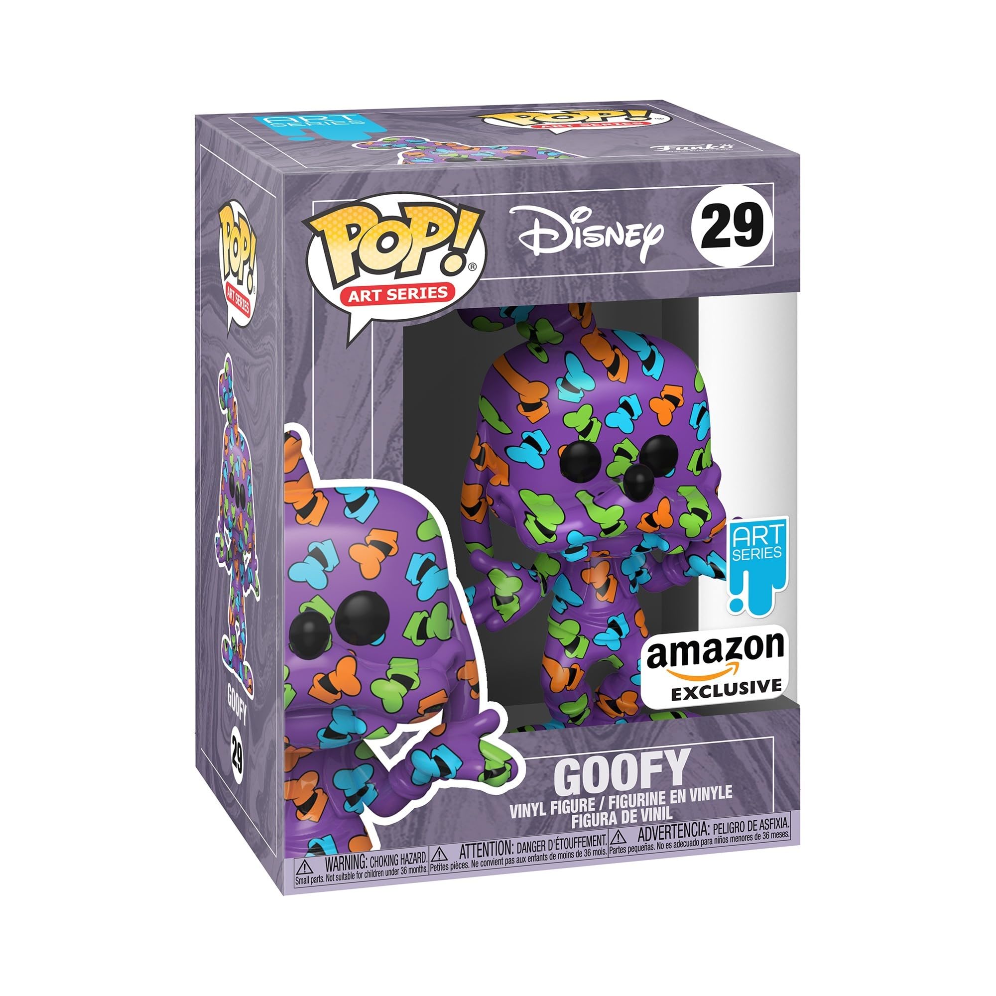 Funko Pop! Artist Series: DTV - Disney - Goofy - Disney Standard Characters - Amazon Exclusive - Collectable Vinyl Figure - Includes Premium Plastic Protector Display Case - Gift Idea - Movies Fans