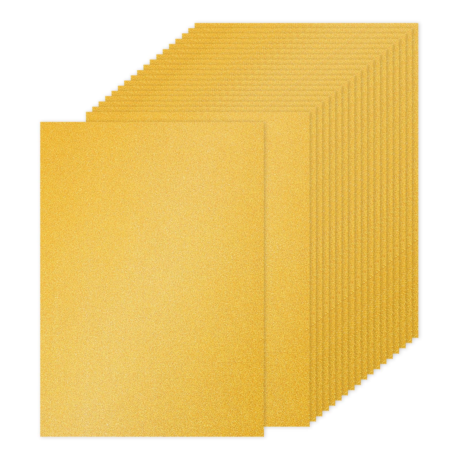 PATIKIL 40Sheets Gold Glitter Cardstock Paper, A4(8.3x11.7 Inch) 250gsm Premium Sparkly Paper Craft Cardstock Paper for Scrapbook Card Making DIY Art Projects Wedding Party