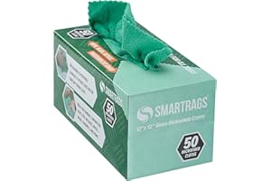 ARKWRIGHT LLC Arkwright Smart Rags in Box - (Pack of 50) 180 GSM Lint Free Cloths, Reusable Microfiber Rags for Cleaning, Dusting at Home, Office, Auto Shops, 12 x 12 in, Green