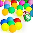 D-Xam Colored Ping Pong Balls, 30 or 50 Pack Table Tennis Balls for Games Arts Pong Balls for Party Pet Toys Teachers Must Have School Activities - Cat Toys - Easter Basket Essentials