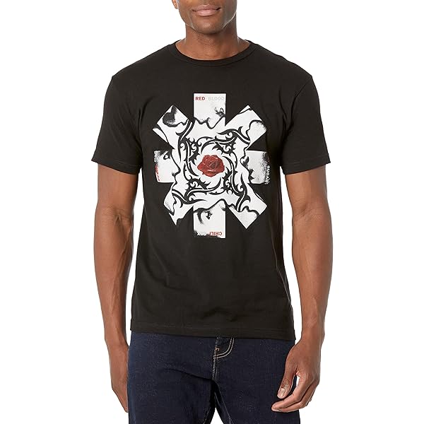 Red Hot Chili Peppers T-Shirt Donna - Logo Distressed Nero - Maglia Ufficiale EMP