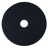 3M Black Stripper Floor Pad 7200, 21", 5/Case, Used