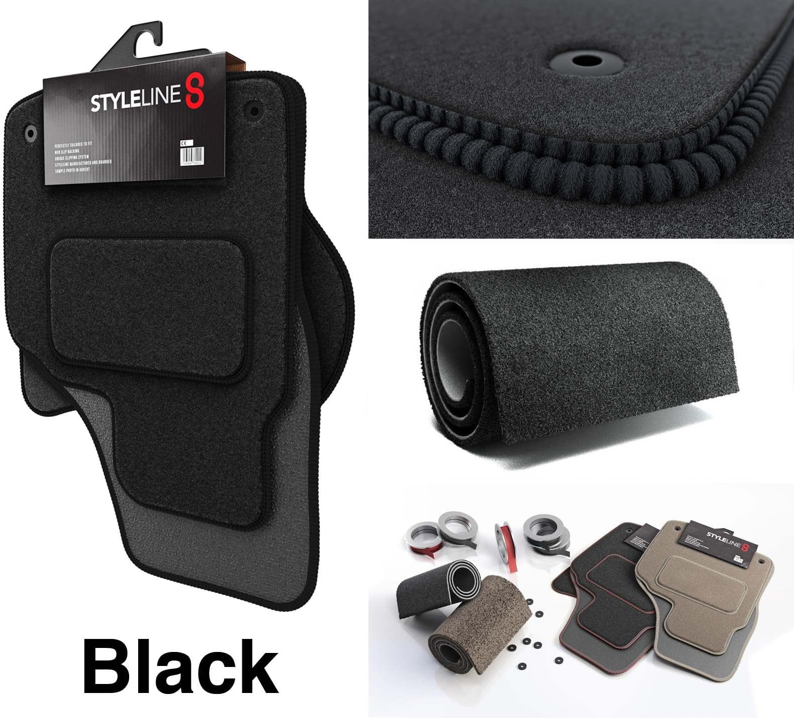 Fully Tailored Black Car Mats