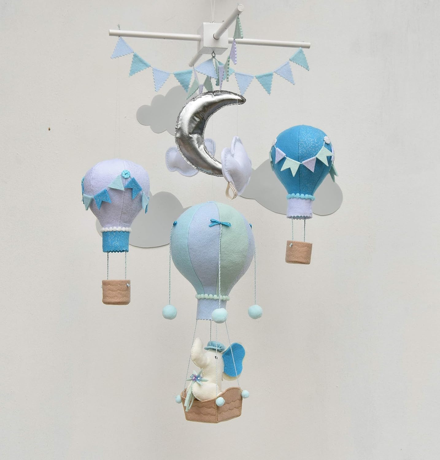 hot air balloon baby mobile