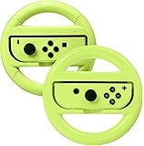 AmazonBasics Steering Wheel Controller for Nintendo Switch - Pack of 2, Neon Yellow