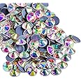 Beadsland Hotfix Rhinestones, 1440pcs Flatback Crystal Rhinestones for Crafts Clothes DIY Decorations, Crystal AB, SS20, 4.6-4.8mm