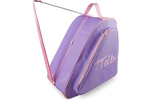 TTolbi Skate Bag for Ice, Inline, Roller & Quad Skates - Kids & Adults - Pink/Purple
