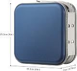 alavisxf xx 48 Capacity CD Case Hard Plastic Portable Travel Zipper Holder Dark view 2