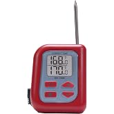 AcuRite (00993STA4) Digital Meat Thermometer with Probe for Oven/Grill | Set alarms and use the 3-foot high-heat-resistant corded probe to get food temps in ovens, fryers, BBQ grills, and smokers.