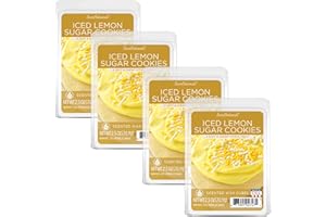Scentsationals Wax Melts, Wax Cubes Strong Scent - Iced Lemon Sugar Cookies - Long Lasting Scented Melts for Warmer, 10oz (24-Cubes)