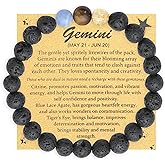 TGOLM Spiritual Crystal Beads Zodiac Bracelet for Women Horoscope Jewelry Birthday Gift