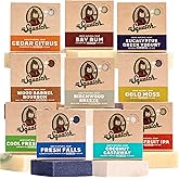 Dr. Squatch Natural Men’s Bar Soap - Cold Process Body Soap Bar with Natural Oils - Gifts for Men - Wood Barrel Bourbon, Birchwood Breeze, Bay Rum, Gold Moss & more (5 oz, 10-Pack)