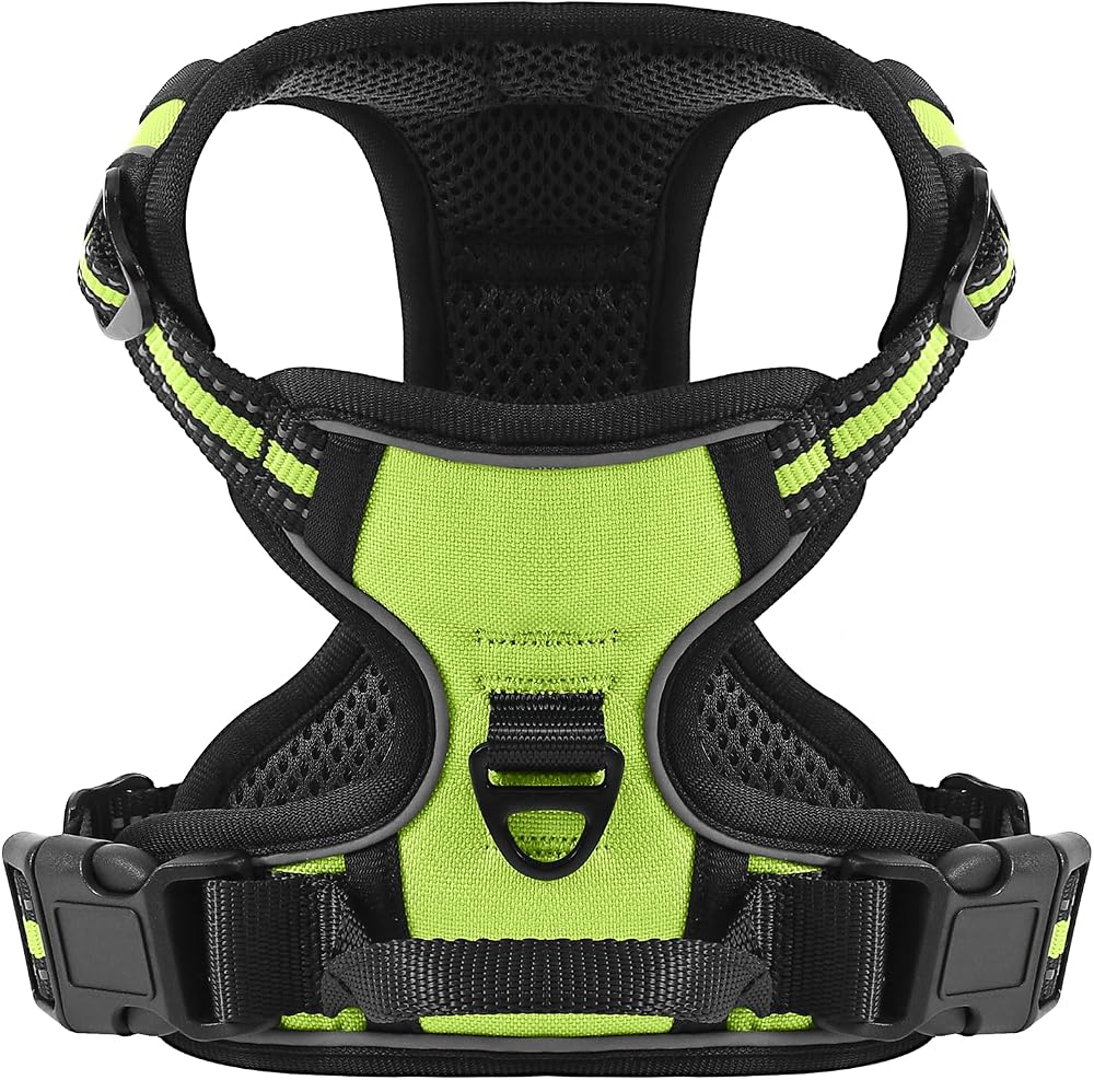 Belababy Dog Harness Small Medium Large No Pull Adjustable Reflective Front