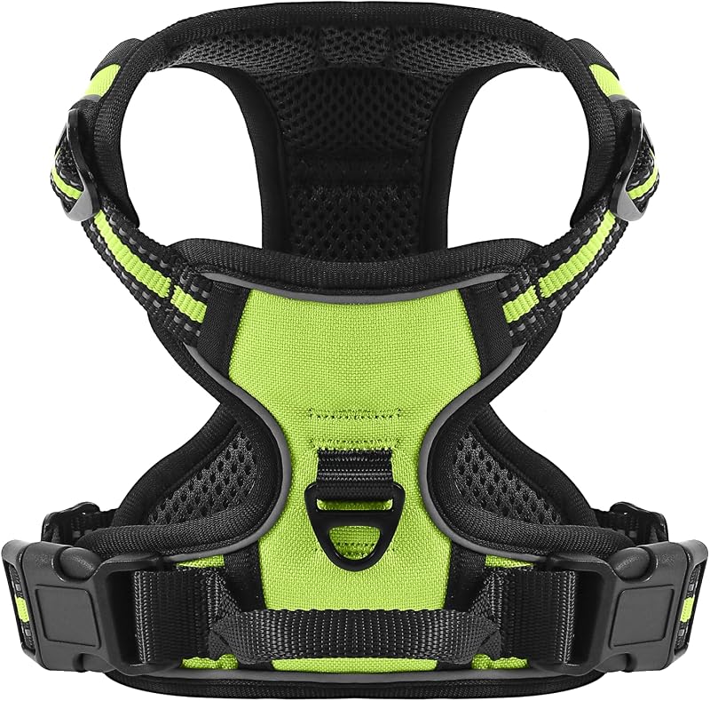 Belababy Dog Harness Small Medium Large No Pull Adjustable Reflective Front