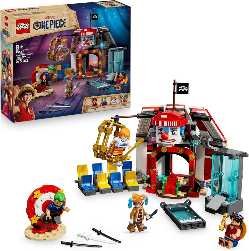 LEGO One Piece Buggy the Clown Circus Tent 75637 with 4 Minifigures