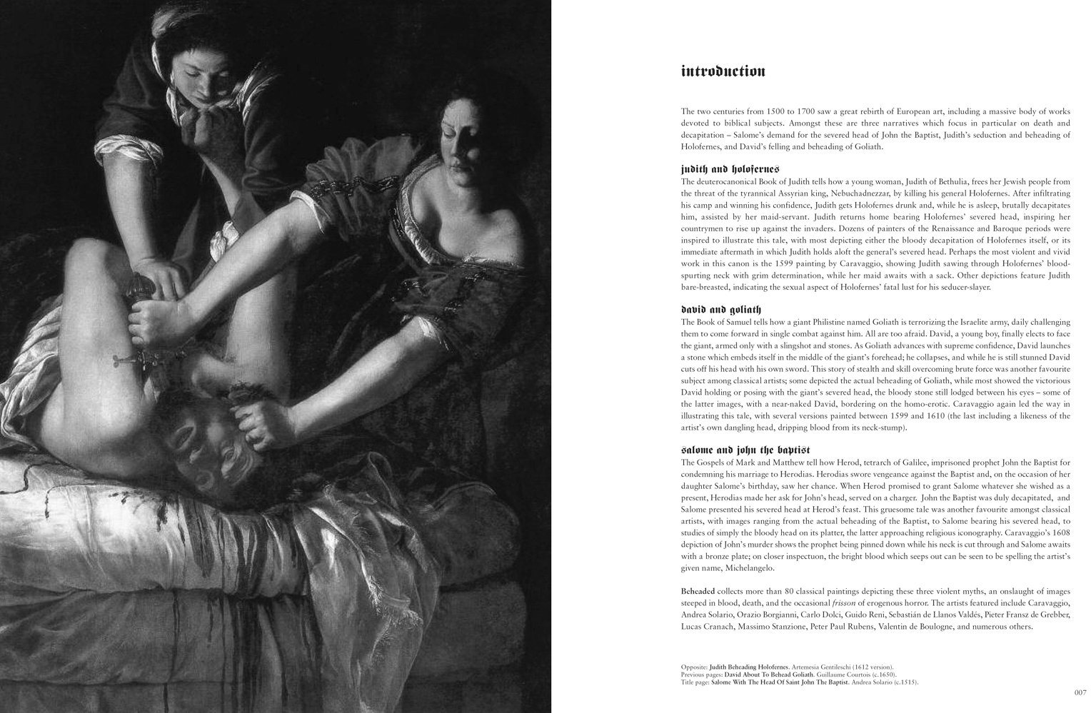 Beheaded Classical Paintings Of Biblical Decapitation Illuminated Masters Volume 1 Sodoma Gianfranco 9781840686807 Amazon Com Books