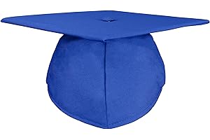 GradPlaza Matte Graduation Cap with 2024 and 2025 Tassel Adult Graduation hat for High School College