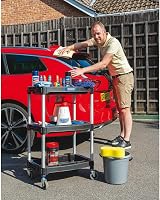 Draper 04612 3-Tier Workshop Trolley with Lockable Wheels & Dividers view 4