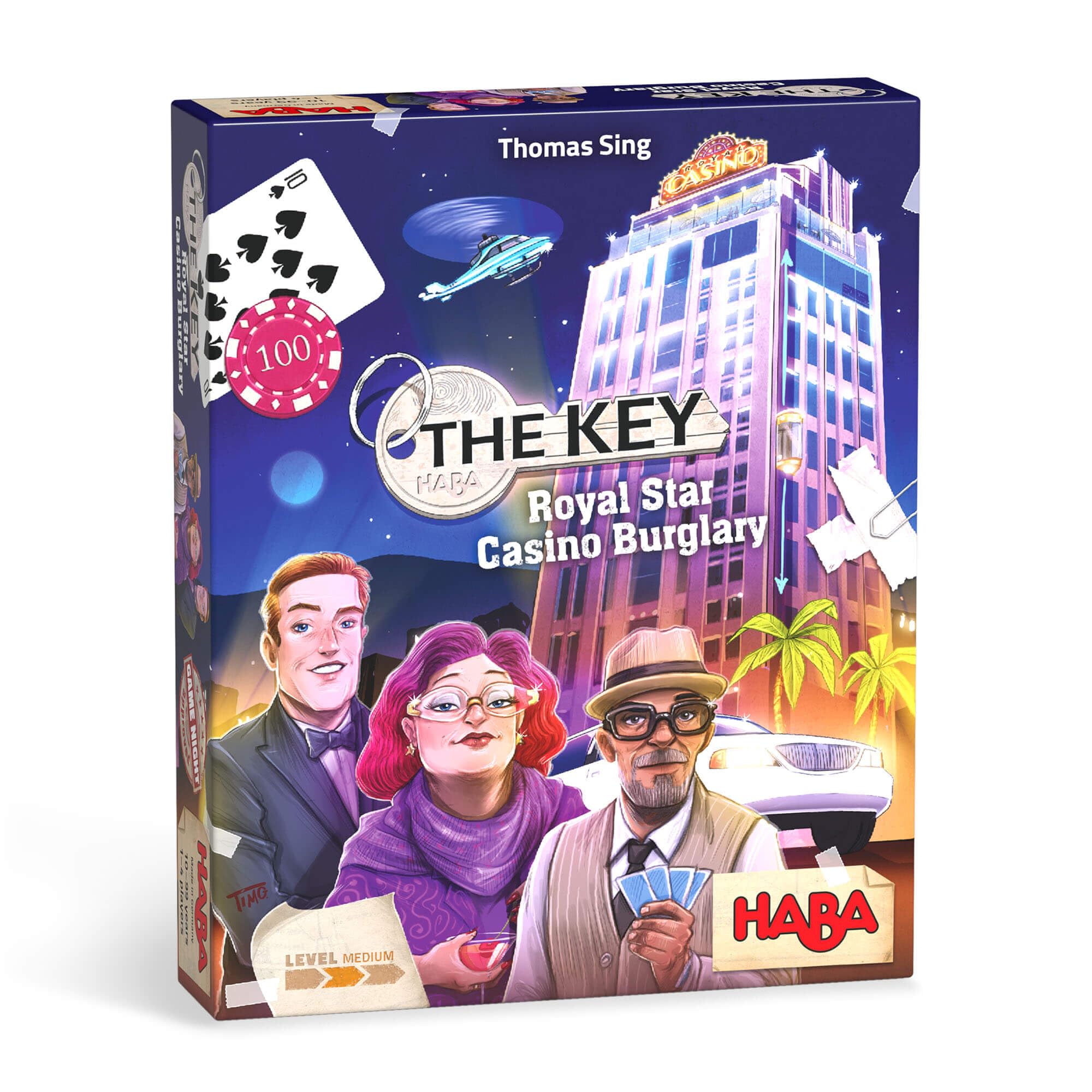 HABA The Key Royal Star Casino Burglary Deduction Game | Strategy Board Game for Kids, Teens & Adults | Engaging Crime Solving Puzzle with Unique Clue System | Fun Family Game for 1–4 Players