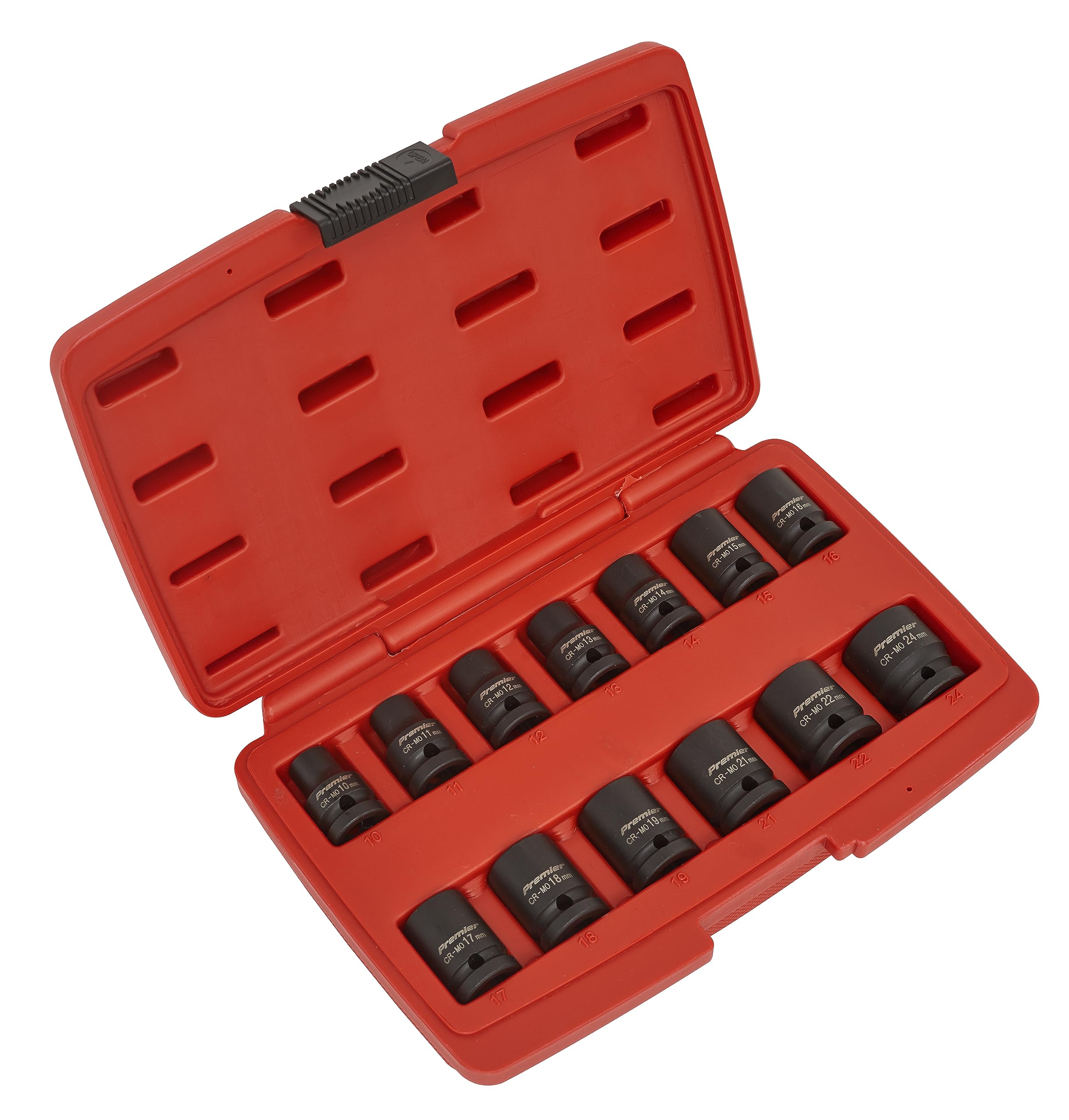 Sealey Ak5614M Impact Socket Set 13Pc 1/2In Sq Drive 12Pt