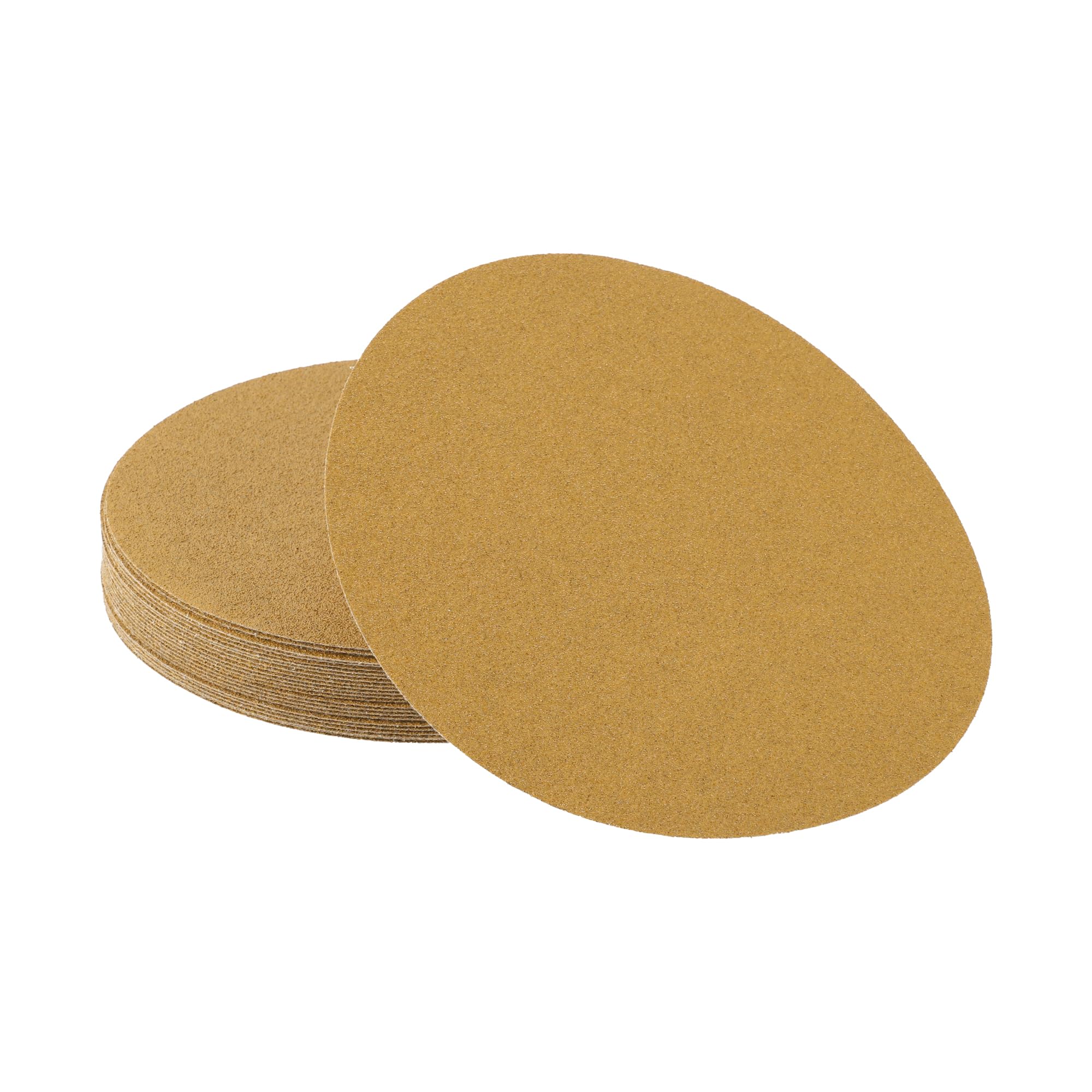 A ABSOPRO Sanding Discs 8 Inch 60 Grit Round Hook and Loop Sandpaper Aluminum Oxide Yellow 25 Pcs