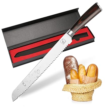 Buy Imarku 10 Inch Pro Serrated Bread Cake Slicer Knife German Stainless Steel Bread Slicer Online At Low Prices In India Amazon In