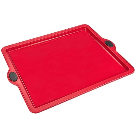 Levivo Silikon Backform Rechteck, Silikonbackform für Blechkuchen & Pizza, Kuchenform 31.5 x 25.5 cm, Antihaft Kastenform Kuc