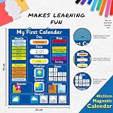 Fridge Magic Interactive Magnetic Learning Calendar Blue 40x32 cm view 3