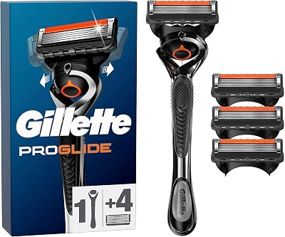 ProGlide Nassrasierer Herren Set, Rasierer + 4 Rasierklingen mit 5-fach Klinge, Geschenk für Männer