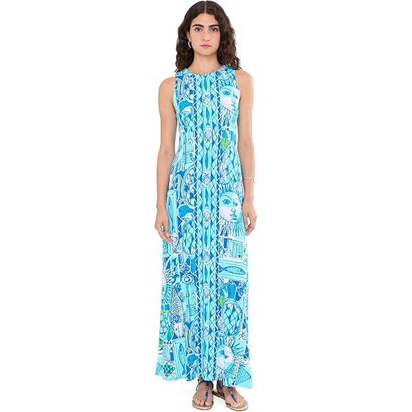 lilly pulitzer viv maxi dress Lilly Pulitzer NWT Viv Maxi Dress Multi Hidden Treasure Engine