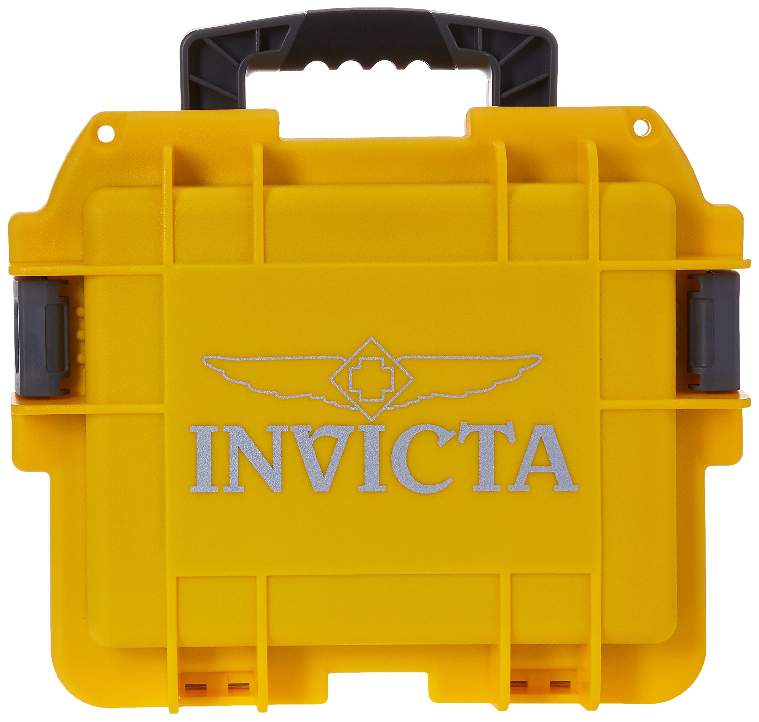 Invicta IG0097-SM1S-Y 3 Slot Yellow Plastic Watch Box Case