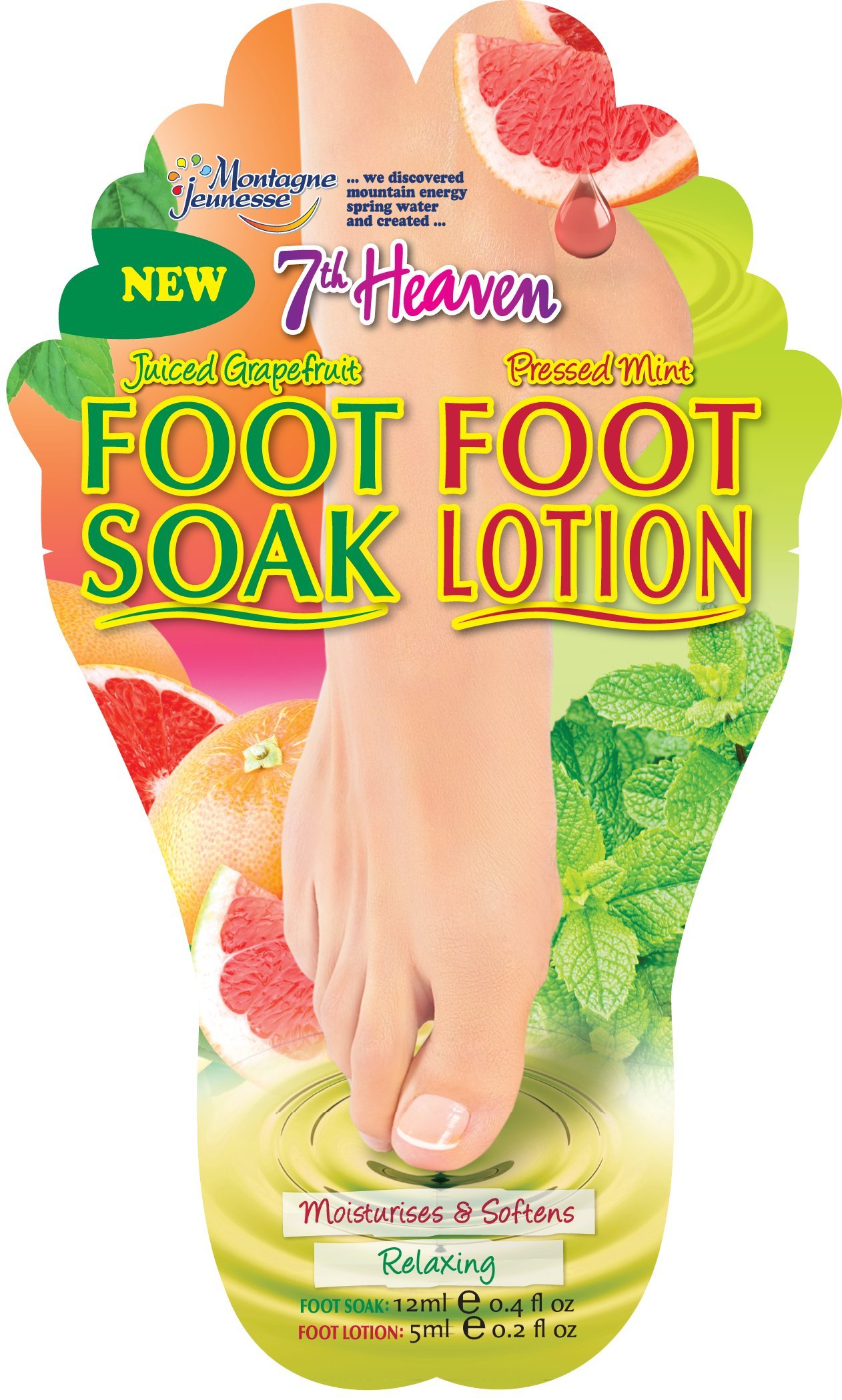 7th Heaven Foot Soak 12ml And Foot Lotion 5ml
