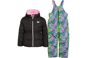 Pink Platinum Toddler Girls' Snowsuit - 2 Piece Fleece Lined Water-Resistant Insulated Girls Ski Jacket & Snow Bib (12M-6X)