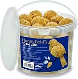 Honeyfield's Fat Balls for Wild Birds 50 High Energy Nutritious 4.25 kg