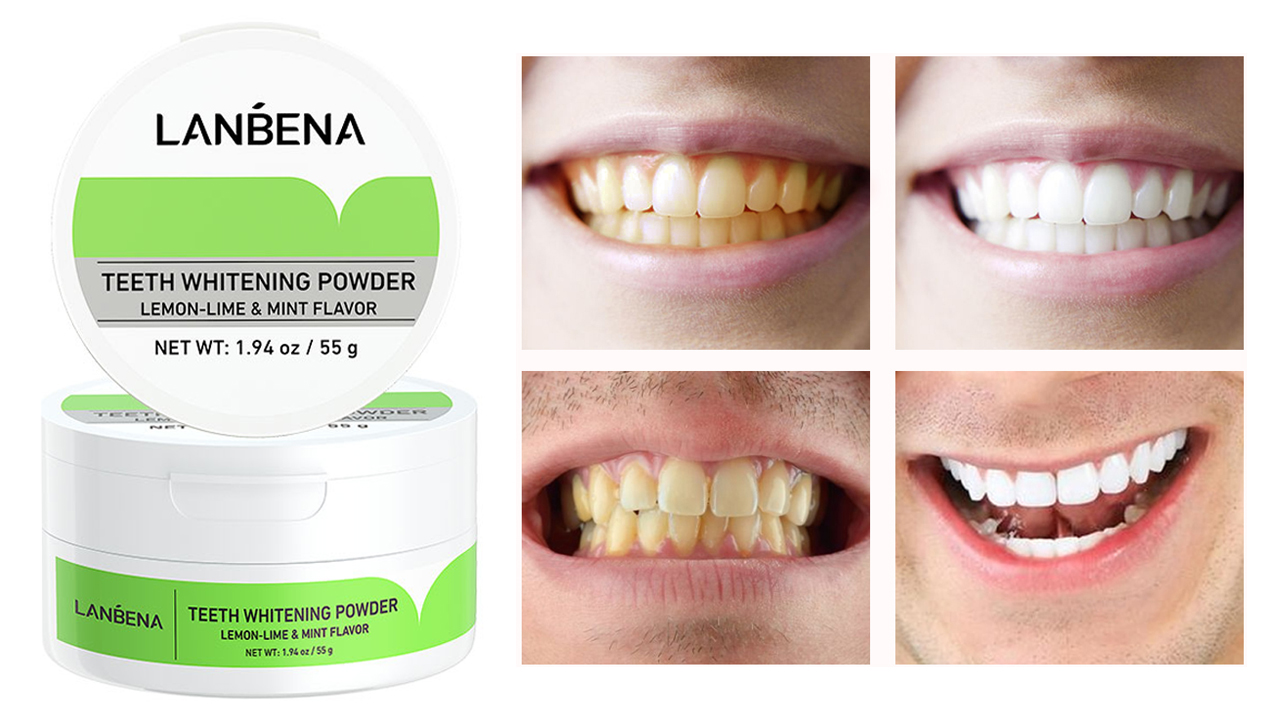 LANBENA-Pearl-Essence-Teeth-Whitening-Powder-Remove-Coffee-Wine-Tobacco-Stains-and-Freshen-Breath-No-Damage-to-Enamel-or-Gum-No-Mess-55g194oz