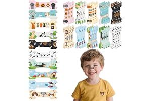 Kuabiz 30 Pcs Kids Nasal Strips 1.73 x 0.55'' Small Size Kids Nose Strips Dogs Kid Breathing Strip Puppy Breathe Snoring Slee