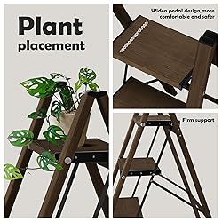 Taranta 3 Step Ladder,Aluminum Lightweight Folding