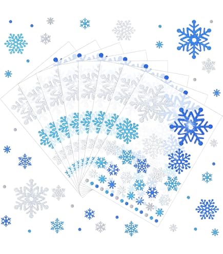 Baker Ross Snowflake Glitter Foam Stickers For Kids' Winter - View #7