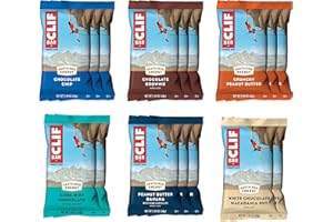 CLIF BAR - Energy Protein Bars - Variety Pack - 6 Flavors - Made with Organic Oats - Energy Bars - Non-GMO - (16 Pack)