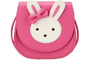 Ondeam Little Mouse Ear Bow Crossbody Purse,PU Shoulder Handbag for Kids Girls Toddlers