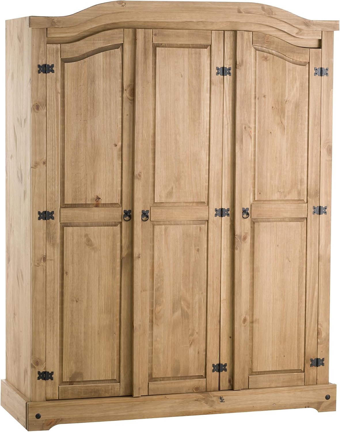 Birlea Corona 3 Door Wardrobe Waxed Pine Home Kitchen Bedroom Furniture