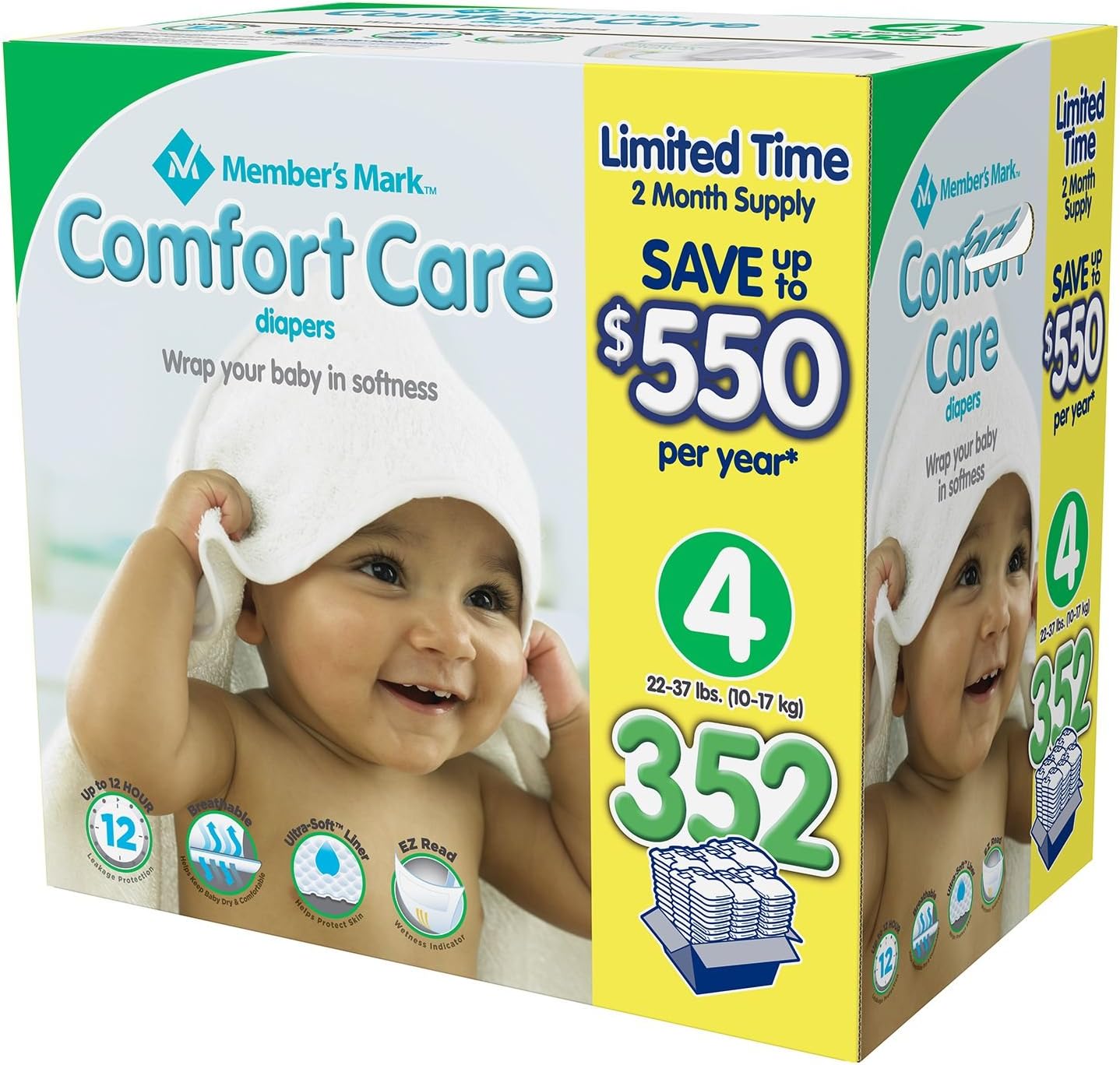 members mark diapers size 4