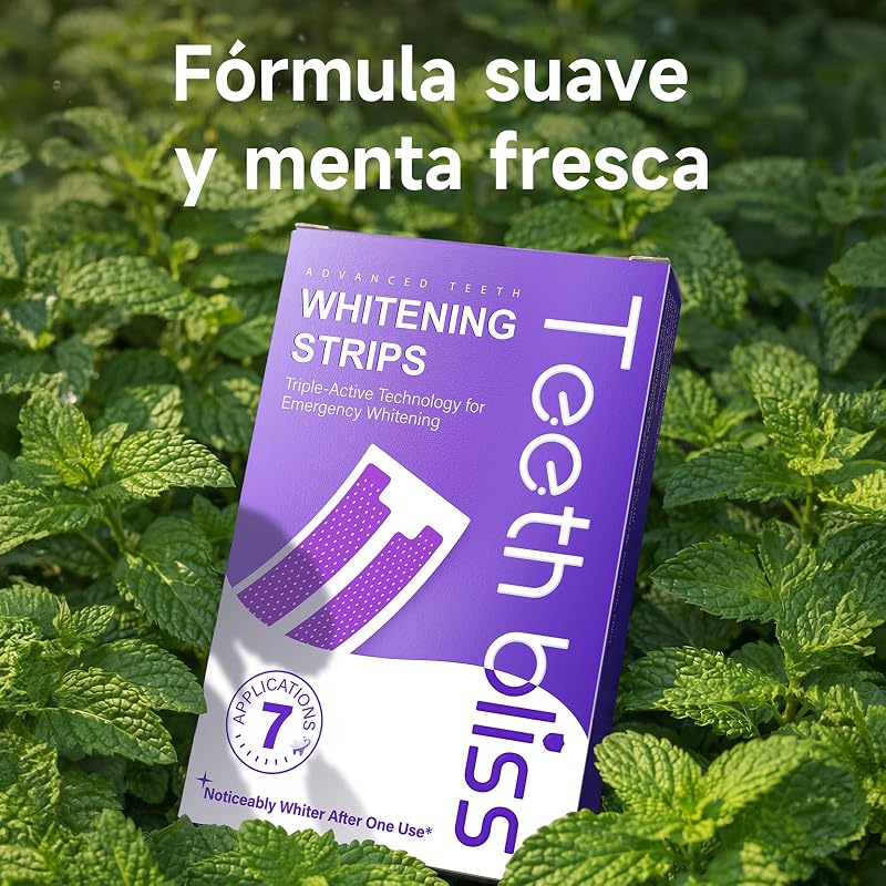 Tiras Blanqueadoras Dientes Moradas: Blanqueador Dental Morado, 7 Tratamiento Efecto Rápido Eliminar Café, Vino, Tabaco Manchas, Seguro Esmalte, Blanqueamiento para Bodas, Citas Trabajar — foto 7 de 8