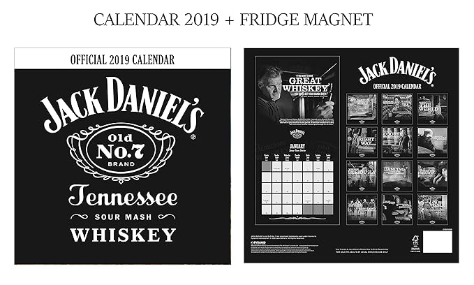 Jack Daniel s - Calendario oficial 2019 + Imán para nevera de ...