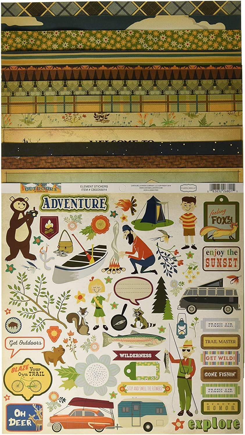 Carta Bella Paper Company The Outdoors Collection Kit: Paintings