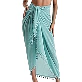 Eicolorte Sarong Cover Up Womens Beach Cover Up Bikini Bathing Suit Swimsuit Swimwear Coverup Sarong Pareo Wraps for Women