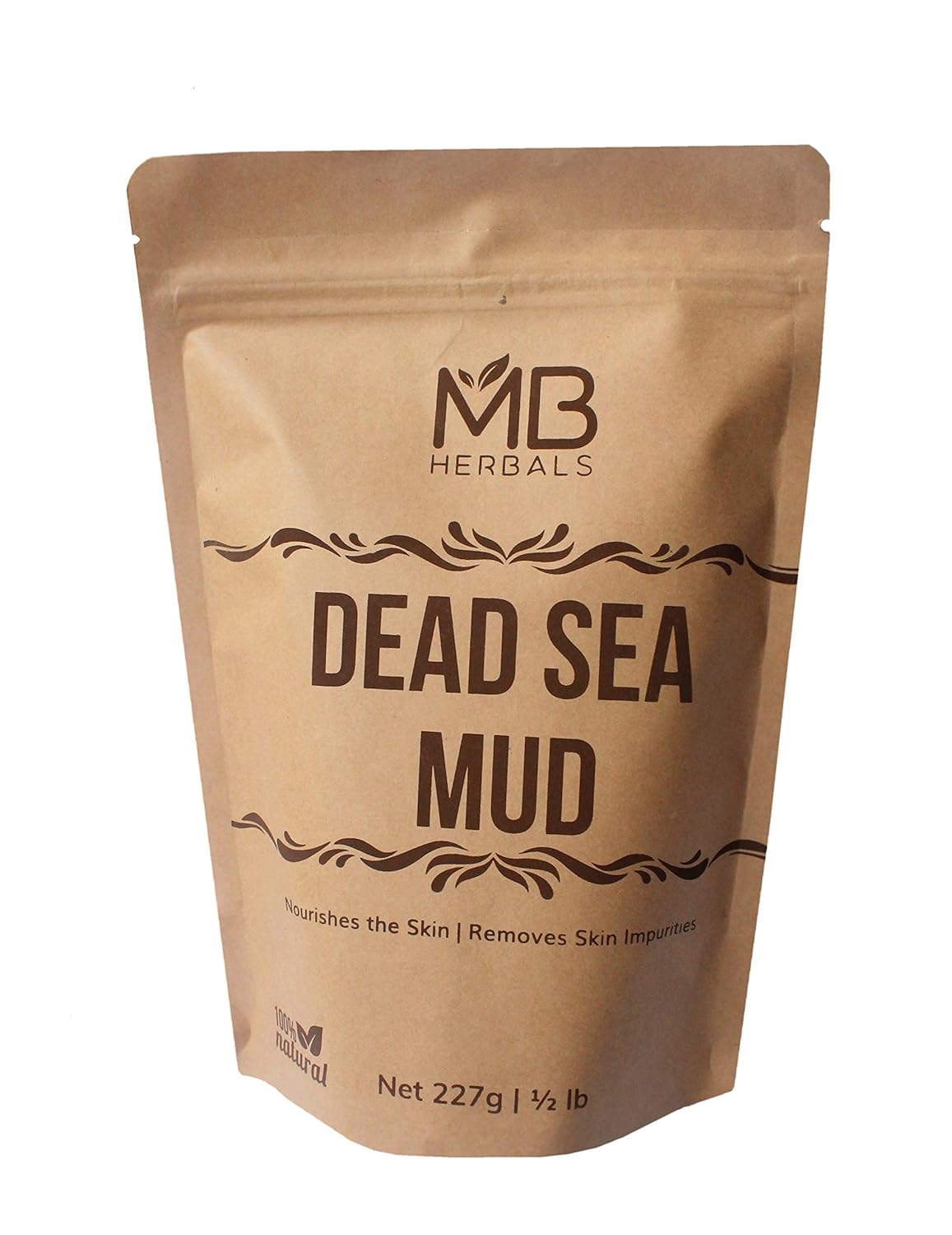 MB Herbals Dead Sea Mud 227 Gram | Half Pound | Nourishes Exfoliates Softens & Detoxify the Skin | DRY CLAY POWDER : Beauty