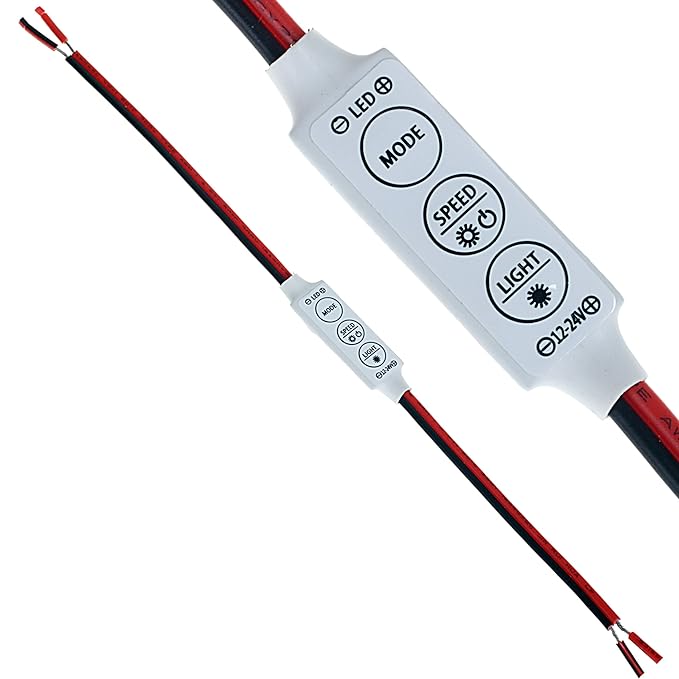 LED Dimmer 12A 12V-24V für LED Strips Streifen einfarbig Controller