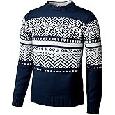 H2H Mens Casual Slim Fit Knitted Christmas Sweaters Holiday Party