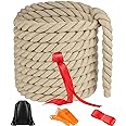 NEBURORA 20FT Tug of War Rope for Kids and Adults Outdoor Games Field Day Family Reunion Summer Outside Yard Backyard Lawn Ca